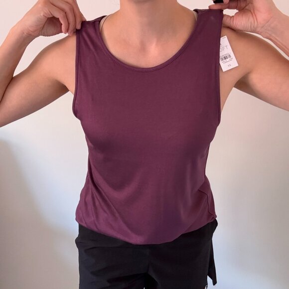 Plum Purple NWT Tank Top XS/S Yoga Workout Activewear - Picture 7 of 16